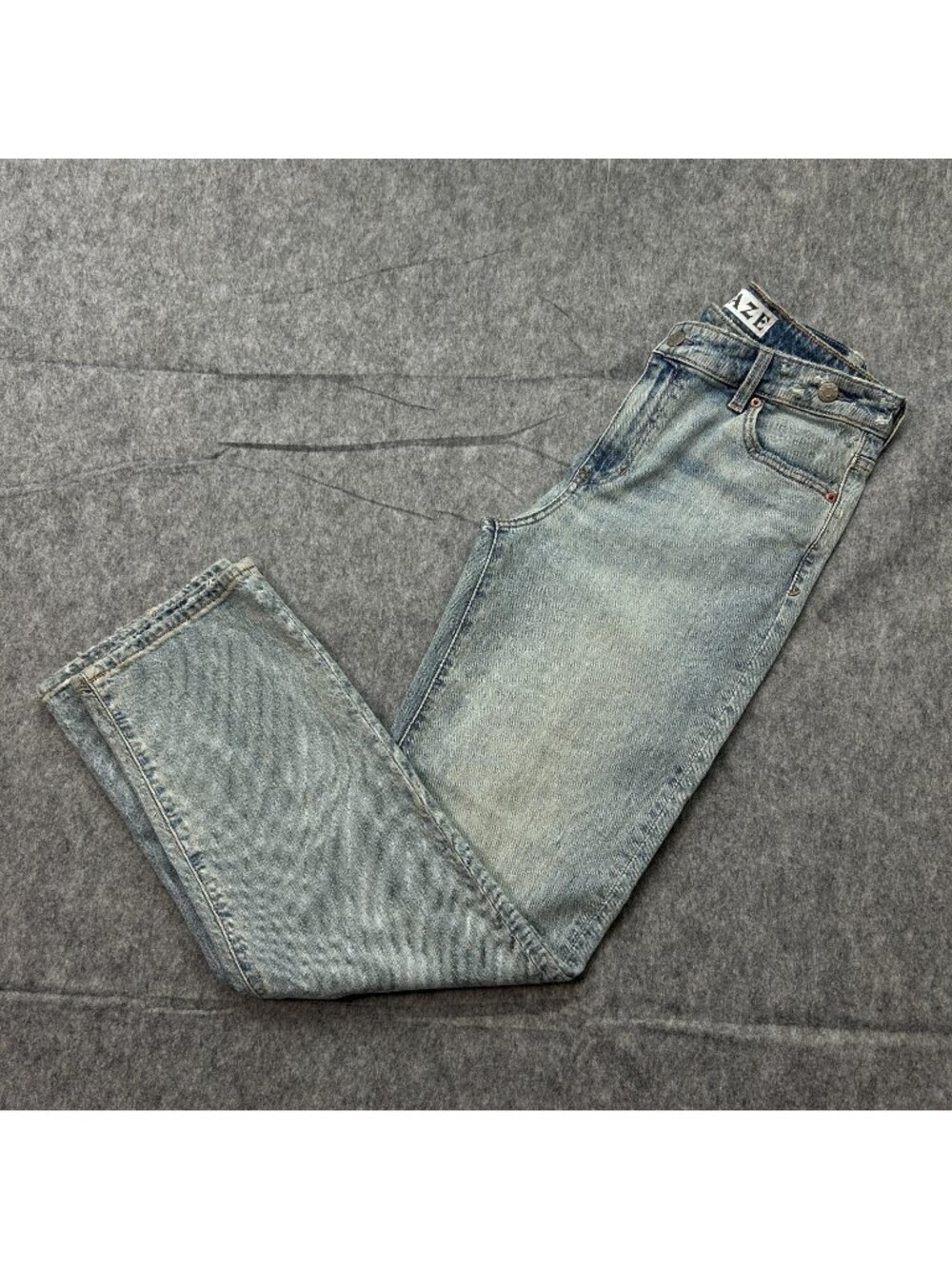Daze Sundaze Crossover Jeans Women's Size 26 High Waist Bubble Bath Wash Denim